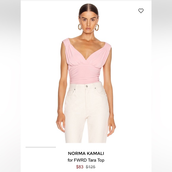 Norma Kamali Bubble Gum Tara Top - Picture 2 of 14
